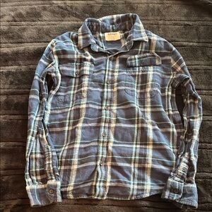 Old Navy Blue Plaid Men's Shirt